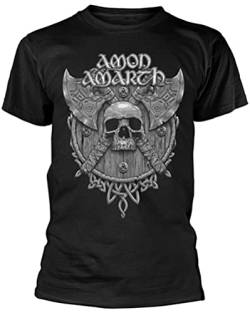 Amon Amarth 'Grey Skull' (Black) T-Shirt (Large) von Amon Amarth