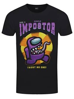 Among Us Heroes Inc T-Shirt Purple Impostor Size L Shirts von Among Us
