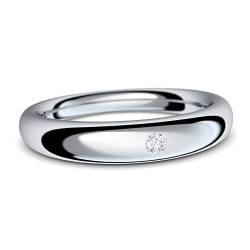 Silberring Verlobungsringe von AMOONIC mit Zirkonia Stein +LUXUSETUI! Verlobungsring Silber Eheringe Frau Ring Silber 925 Diamantring Damen Trauringe Ehering Hochzeitsringe AM216SS925ZIFA54 von Amoonic