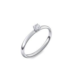 Verlobungsringe Silber-Ring Zirkonia Stein Ring +LUXUSETUI Damen 925 wie Diamant Verlobungsring Diamantring Heiratsantrag Damenring wie Weißgold AM161SS925ZIFA52 von Amoonic