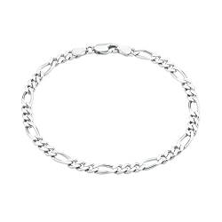 Amor Armband 925 Sterling Silber Herren Armschmuck, 21 cm, Silber, Kommt in Schmuck Geschenk Box, 2017882 von Amor