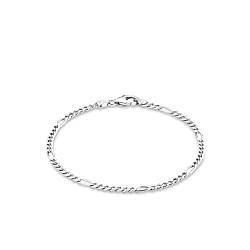 Amor Armband 925 Sterling Silber Unisex Damen Herren Armschmuck, 19 cm, Silber, Kommt in Schmuck Geschenk Box, 9048175 von Amor