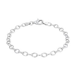 Amor Charmarmband 925 Sterling Silber Unisex Damen Herren Charms, Silber, Kommt in Schmuck Geschenk Box, 2017931 von Amor