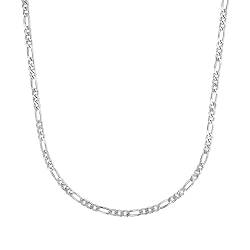 Amor Collier 925 Sterling Silber Unisex Damen Herren Halsschmuck, 45 cm, Silber, Kommt in Schmuck Geschenk Box, 2017563 von Amor