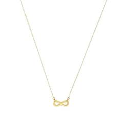 Amor Kette mit Anhänger Damen Halsschmuck, 45 cm, Gold, Infinity, Kommt in Schmuck Geschenk Box, 2019999 von Amor