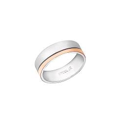 Amor Ring Edelstahl Unisex Damen Herren Ringe, Bicolor, Kommt in Schmuck Geschenk Box, 9940721 von Amor