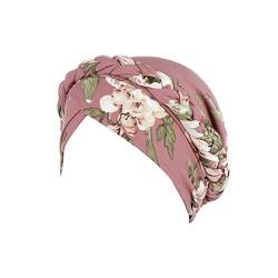 Amorar Elegant Blume Kopftuch Turban Bandanas Damen Elastische Stirnband Beanie Hijab Chemo Hut Islamischen Kopfbedeckung Muslim Kopfschmuck Chemotherapie-Kappe Headwear für Haarausfall Krebs von Amorar