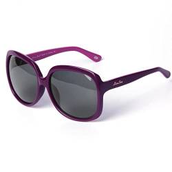 Amorays Oversize-Sonnenbrille für Damen, polarisierte Gläser, UV-Schutz, violett, von Amorays