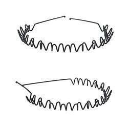 Amosfun 6st Haarbänder Für Damen Gewelltes Haarband Metallstirnband Für Männer Stirnbänder Für Männer Haarschmuck Für Damen Stirnbänder Für Frauen Mann Koreanische Version Ausgabekarte von Amosfun