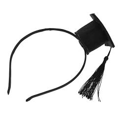 Amosfun Arzt Hut Stirnband Mütze Abschluss Hut Haarband Abschlusskappe Stirnband Haardekore Für Abschlussfeiern Abschlussfeier-stirnband Hut Haarreif Quaste Dreidimensional Hut Kopf von Amosfun