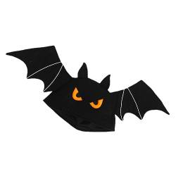 Amosfun Fledermaushut Halloween-kostümhut Schwarze Fledermaus-kopfbedeckungen Fledermaus-kostümhut Kostüm Lustiger Hut Fledermaus-kostümhüte Parteibevorzugung Plüsch Stirnband Cosplay von Amosfun