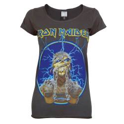 Amplified Damen Iron Maiden Mummy T-Shirt Charcoal, Grau (Charcoal), XL von Amplified