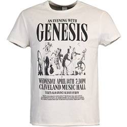 Amplified Genesis World Tour 1978 T-Shirt (M, Vintage White) von Amplified
