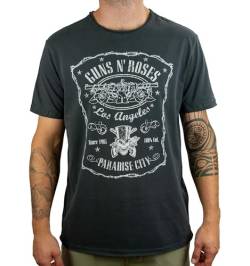 Amplified Herren Guns N Roses Paradise City T-Shirt, Grau (Charcoal Cc), XXL von Amplified