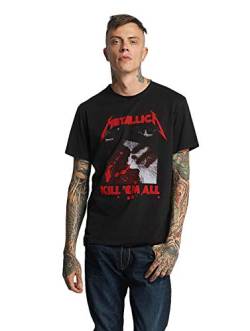 Amplified Herren Metallica-Kill Em All T-Shirt, Grau (Charcoal Cc), XL von Amplified