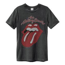 Amplified Herren Shirt Rolling Stones Vintage Tongue dunkelgrau XXL von Amplified