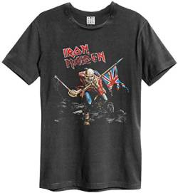 Amplified Iron Maiden 80`s Tour T-Shirt (L, Charcoal) von Amplified