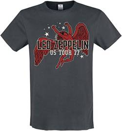 Amplified Led Zeppelin Collection - Icarus Männer T-Shirt Charcoal XXL von Amplified