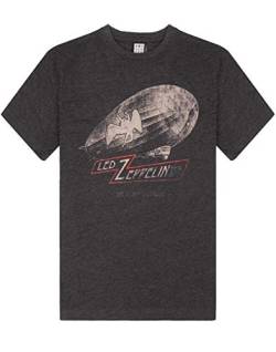 Amplified Led Zeppelin Dazed & Confused Grau Kurzarm Herren T-Shirt von Amplified