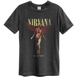 Amplified - Nirvana Unisex Herren T-Shirt - In Utero Colours (Grau) (S-XL) (S) von Amplified