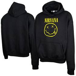 Amplified Overzized Hoodie - Nirvana - Logo, schwarz, M von Amplified