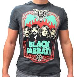 Amplified Shirt Black Sabbath - Flames Charcoal XL von Amplified
