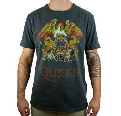 Amplified Shirt Queen Royal Crest, Grau, XXL von Amplified
