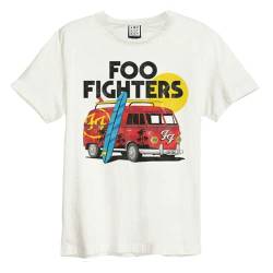 Amplified Unisex T-Shirt, FOO Fighters - Camper Van, altweiß, L von Amplified