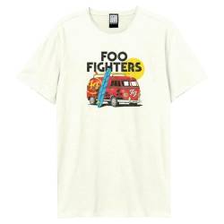 Amplified Unisex T-Shirt, FOO Fighters - Camper Van, altweiß, XS von Amplified