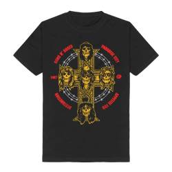 Guns n Roses Appetite for Destruction Cross T-Shirt (schwarz, XL) von Amplified