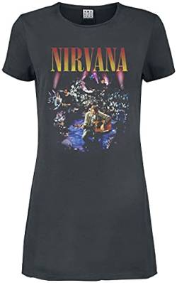 Nirvana Amplified Collection - Live In NYC Frauen Kurzes Kleid Charcoal S von Amplified