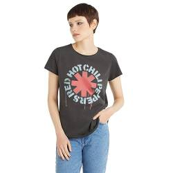 Red Hot Chili Peppers Amplified Collection - Stencil Asterix Frauen T-Shirt Charcoal L von Amplified