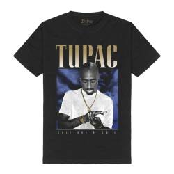 Tupac California Love Cloud T-Shirt (schwarz, XL) von Amplified