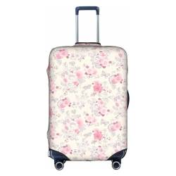 Amrole Gepäckabdeckung, Kofferabdeckung, Protektoren, Gepäckschutz, passend für 45,7 - 76,2 cm (18-30, Schöne Vintage-rosa Blume., S von Amrole