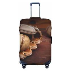 Amrole Gepäckabdeckung, Kofferabdeckung, Protektoren, Gepäckschutz, passend für 45,7 - 76,2 cm (18-30 Zoll) Gepäck,, Retro Baseball, M von Amrole