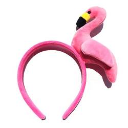Amsixo Stirnband Kopfschmuck Niedliche Flamingo Kopfbedeckung Haar Hoop Lustige Cosplay Haarbänder Haarschmuck Für Fotoshooting Stirnband von Amsixo