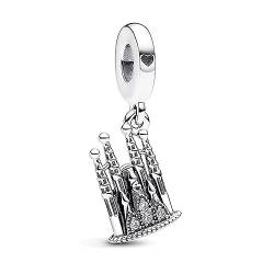 Amuefer Castle Charms für Armbänder 925 Sterling Silber mit Cubic Zirkonia Bead für Halsketten Geburtstag Weihnachten Schmuck Geschenke für Frauen Mädchen von Amuefer