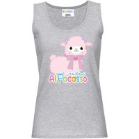 Amufun Alpacasso Damen Tanktop grau meliert von Amufun