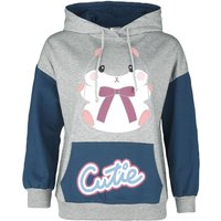 Amufun - Anime Kapuzenpullover - Coroham - S bis XL - für Damen - Größe L - grau/blau  - EMP exklusives Merchandise! von Amufun