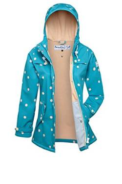 Admundsen´s Fjell Damen Outdoor Softshell Regenjacke Regenmantel Jacke wasserabweisend winddicht Dots (Viridian, 44) von Amundsen´s Fjell