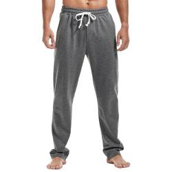 Amy Coulee Jogginghose Herren Baumwolle Sporthose (Dunkel Grau, S) von Amy Coulee