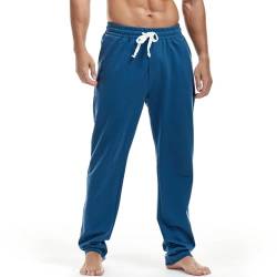 Amy Coulee Jogginghose Herren Baumwolle Sporthose (Preußisch Blau, 2XL) von Amy Coulee