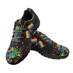 Amzbeauty Herren-Sneaker, weich, lässig, sportlich, für Erwachsene, Größe 39-48, Passion Rainbow, 39 1/3 EU von Amzbeauty