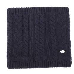 AnJuHoPa Strick Halswärmer Neckwarmer Schlauchschal Loop Schal Strick-Schal gefüttet mit Polar Fleece Unisex (Blau) von AnJuHoPa