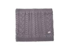 AnJuHoPa Strick Halswärmer Neckwarmer Schlauchschal Loop Schal Strick-Schal gefüttet mit Polar Fleece Unisex (Grey) von AnJuHoPa