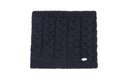 AnJuHoPa Strick Halswärmer Neckwarmer Schlauchschal Loop Schal Strick-Schal gefüttet mit Polar Fleece Unisex Navy von AnJuHoPa