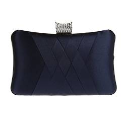 AnKoee Schlichte und elegante Handtasche für Frauen, Partymode, Partyhandtasche, Blau - dunkelblau - Größe: S von AnKoee