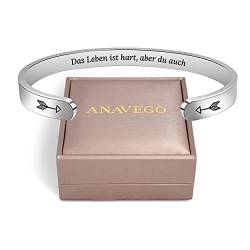 Anavego Armreif mit versteckter Nachricht Unisex Schmuck in Geschenkbox Armband Damen Herren Geschenke für Frauen Männer Mama Papa Freund Beste Freundin Geburtstagsgeschenk Jahrestag Geschenk von Anavego