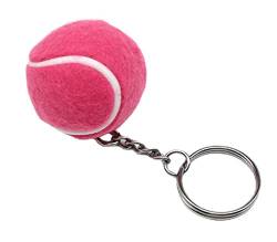 Anawakia Mini Tennis Ball Schlüsselanhänger, Mini-Tennisball, Anhänger, Schlüsselanhänger, Ornament zum Aufhängen, Dekoration (Rosa) von Anawakia