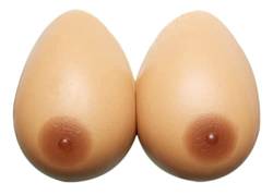 Anawakia Silikon Brüste Brustprothese, Brust Künstlich Fake Brüste, künstliche Brüste Brust für Männer Frauen Falsche Brüste Cosplay (Hellbraun, Cup C) von Anawakia